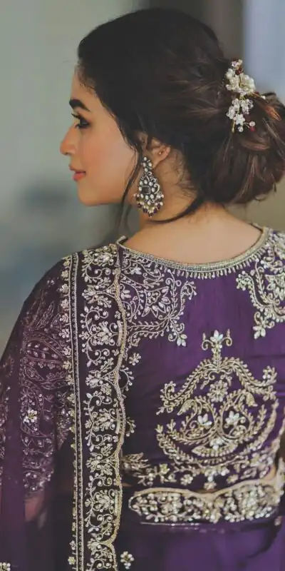 BT 421 Purple Color Soft Organza Silk Thread Sequence Work Saree Casual, Wedding, Festive, Events . Expected Delivery  4-6 Working Days @1949/- only                                                                                                                                             | Sarees, Bollywood Sarees, Creative Sarees, Designer Sarees, Embroidered Sarees, Ethnic Saree, Modern Digital sarees, Party Wear Sarees