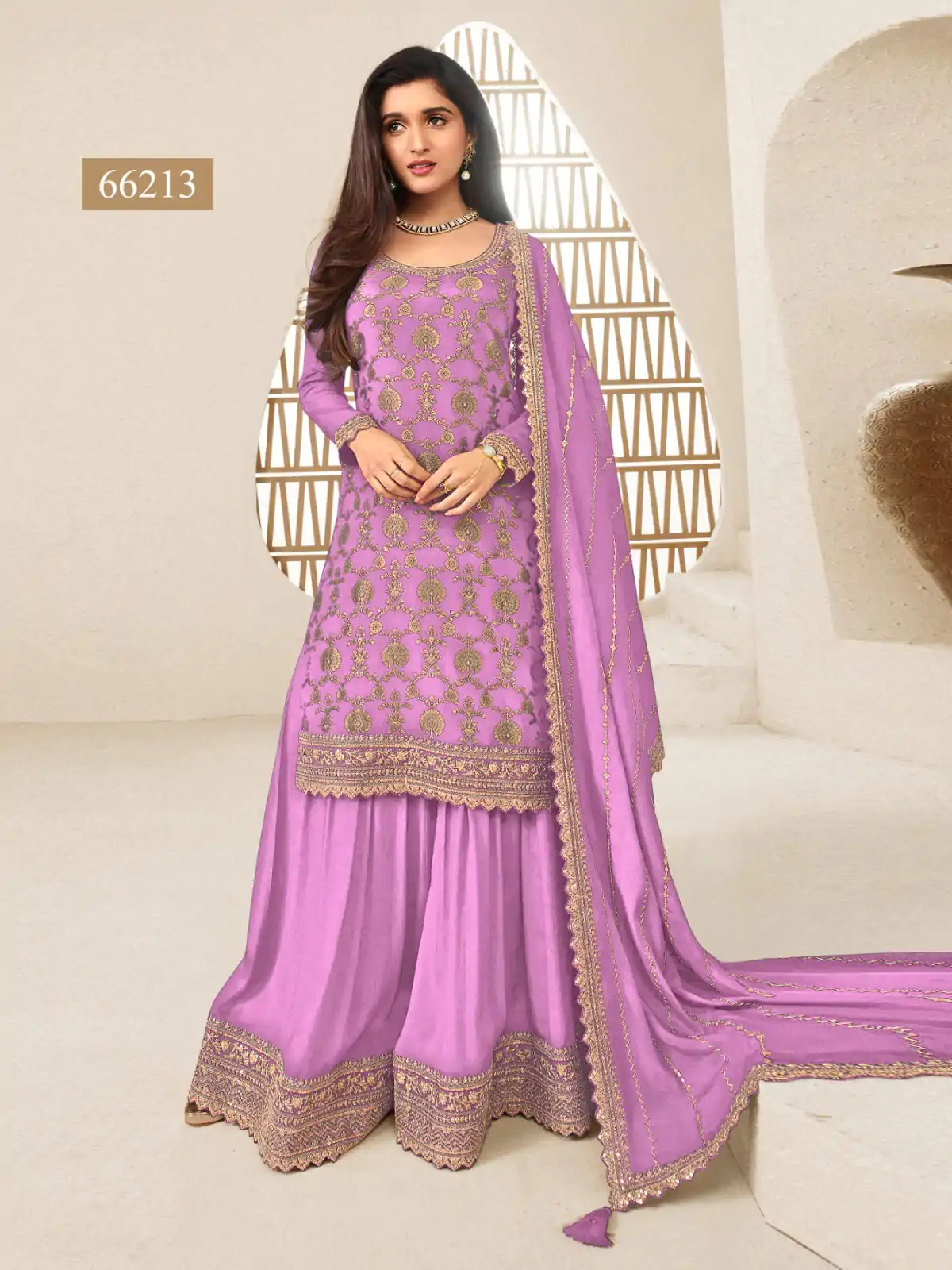 FC 66211 Light Purple Color Jacquard Silk Chinon Multi Work Salwar Suit Casual, Wedding, Party, Festive, Events Etc.4-6 Working Days@ 2649/-only | Jump Suits, Salwar suit, Designer Suits, Casual Suits, Creative suits, Palazzo Suits, Party Wear Suits, Patiala Suits, Straight Suits