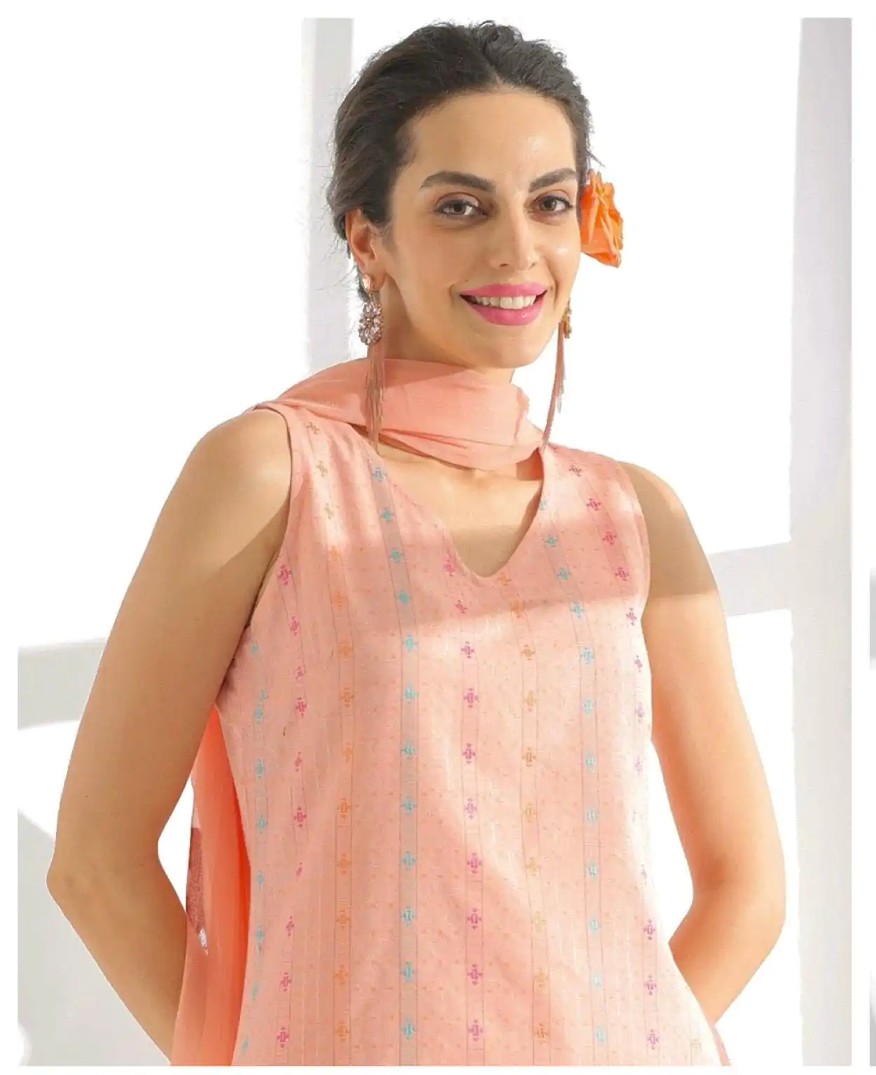 INLI Ghibli Peach Color Pure Cotton Print Salwar Suit Casual, Wedding, Party, Festive, Events Etc.4-6 Working Days@ 1499/-only | Jump Suits, Salwar suit, Designer Suits, Casual Suits, Creative suits, Palazzo Suits, Party Wear Suits, Patiala Suits, Straight Suits