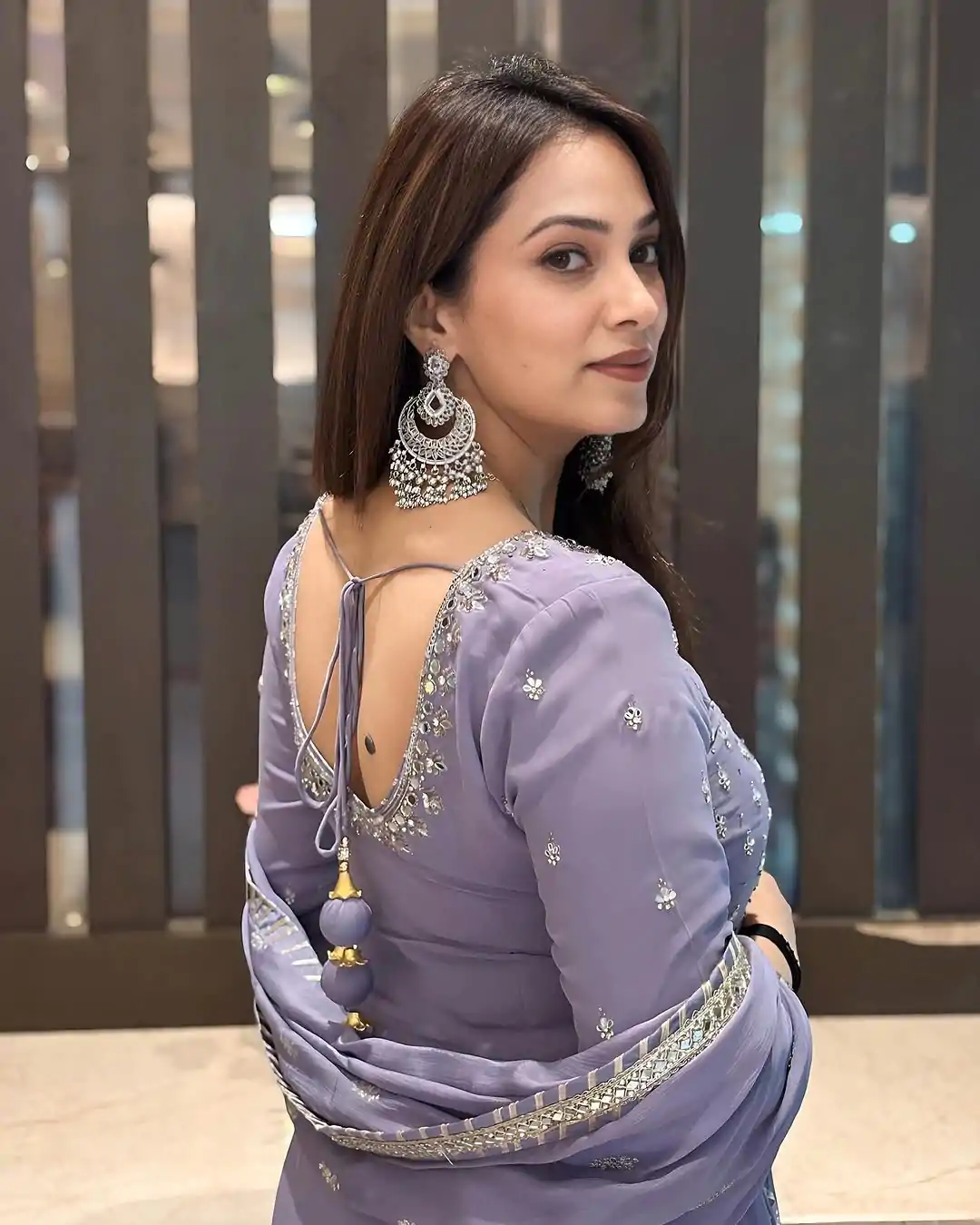 KF 1677 Purple Color Georgette Sequences Work Peral Real Mirror Salwar Suit Casual, Wedding, Party, Festive, Events Etc.4-6 Working Days@ 2399/-only | Jump Suits, Salwar suit, Designer Suits, Casual Suits, Creative suits, Palazzo Suits, Party Wear Suits, Patiala Suits, Straight Suits