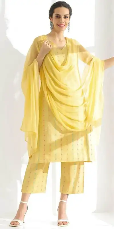 INLI Ghibli Yellow Color Pure Cotton Print Salwar Suit Casual, Wedding, Party, Festive, Events Etc.4-6 Working Days@ 1499/-only | Jump Suits, Salwar suit, Designer Suits, Casual Suits, Creative suits, Palazzo Suits, Party Wear Suits, Patiala Suits, Straight Suits