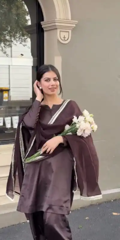 ZSR 3115 Wine Color Japan Satin With Full Sleeve Salwar Suit Casual, Wedding, Festive, Events . Expected Delivery  4-6 Working Days @1799/- only      | Jump Suits, Salwar suit, Designer Suits, Casual Suits, Creative suits, Palazzo Suits, Party Wear Suits, Patiala Suits, Straight Suits