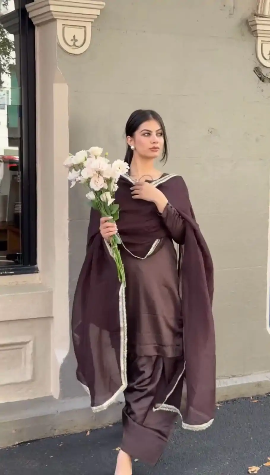 ZSR 3115 Wine Color Japan Satin With Full Sleeve Salwar Suit Casual, Wedding, Festive, Events . Expected Delivery  4-6 Working Days @1799/- only      | Jump Suits, Salwar suit, Designer Suits, Casual Suits, Creative suits, Palazzo Suits, Party Wear Suits, Patiala Suits, Straight Suits