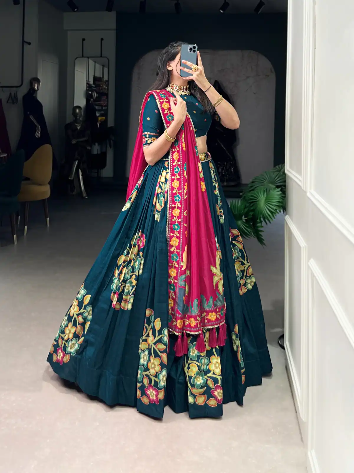 LNB 1239 Peacock Blue Color Tushar Silk Printed Foil Work Lehenga Choli Casual, Wedding, Party, Festive, Events Etc.4-6 Working Days@ 2249/-only | Lehenga, Bollywood Lehenga, Creative Lehenga, Designer Lehenga, Embroidered Lehenga, Party Wear Lehenga