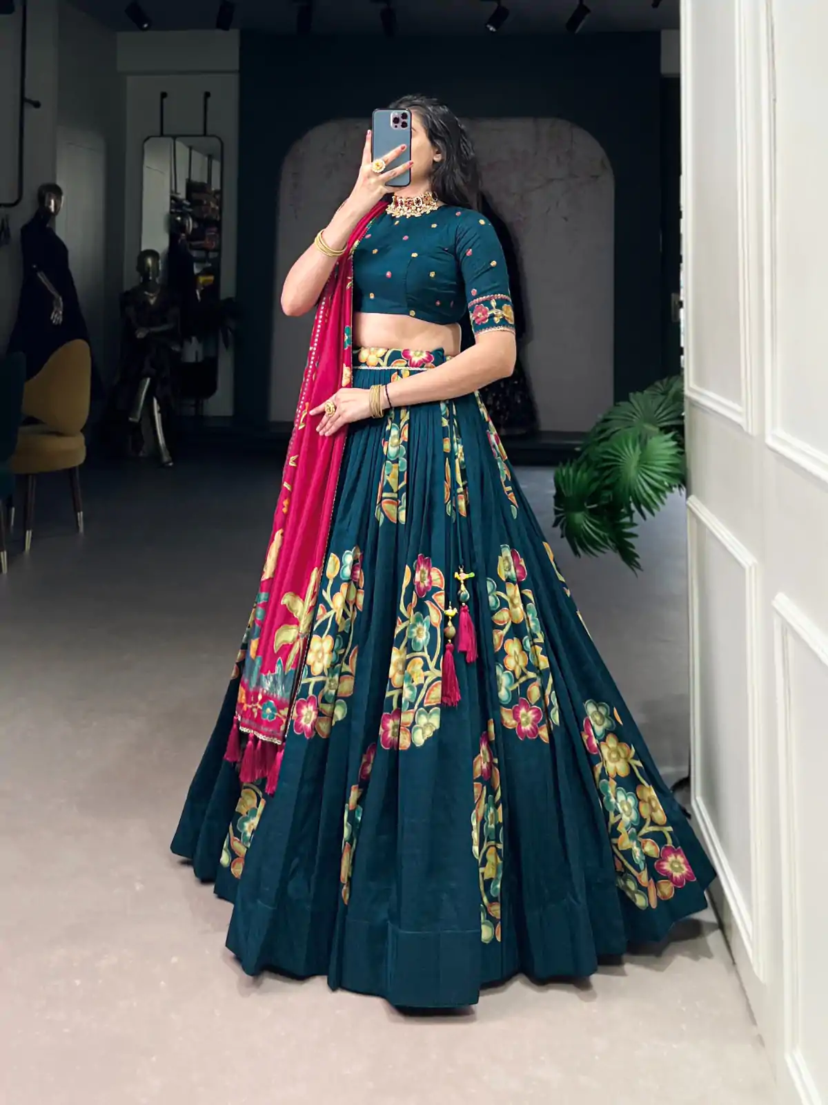 LNB 1239 Peacock Blue Color Tushar Silk Printed Foil Work Lehenga Choli Casual, Wedding, Party, Festive, Events Etc.4-6 Working Days@ 2249/-only | Lehenga, Bollywood Lehenga, Creative Lehenga, Designer Lehenga, Embroidered Lehenga, Party Wear Lehenga