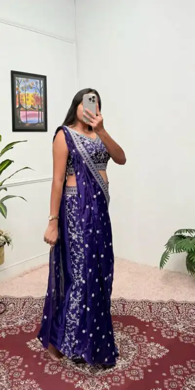 ST 1089 Purple Color Chinon Embroidery Work Salwar Suit Casual, Wedding, Festive, Events . Expected Delivery  4-6 Working Days @1999/- only      | Jump Suits, Salwar suit, Designer Suits, Casual Suits, Creative suits, Palazzo Suits, Party Wear Suits, Patiala Suits, Straight Suits