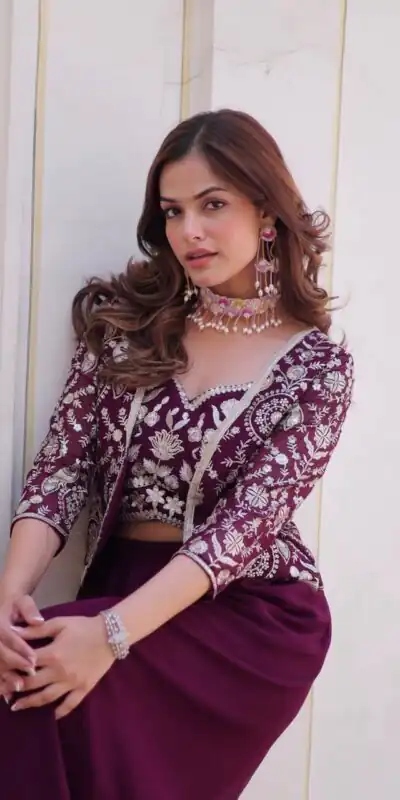 Ram 069 Wine Color Fox Georgette Embroidery Lace Work Anarkali Gown Wedding Party, Festive, Events Etc.4-6 Working Days@2049/- only | Gowns, Bollywood Gowns, Creative Gowns, Designer Gowns, Embroidered Gowns, Party Wear Gowns, Straight Suits