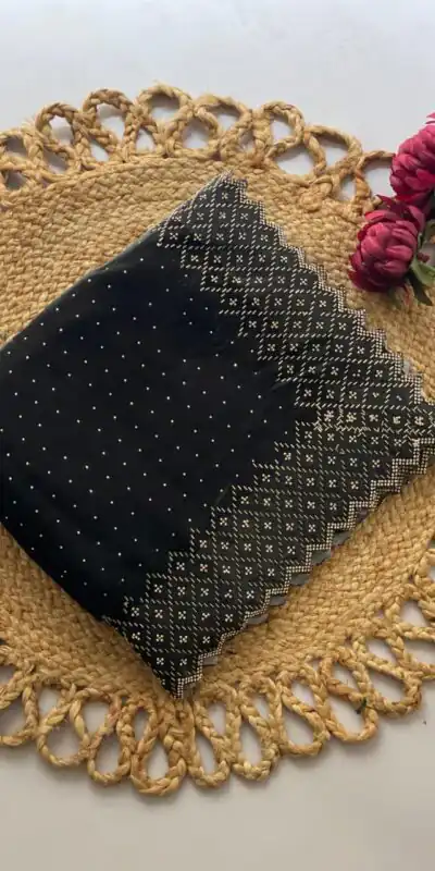 DF 3467 Black Color Jimmy Choo Full Zarkhan Diamond Work Saree Casual, Wedding, Festive, Events . Expected Delivery  4-6 Working Days @2099/- only                                                                                | Sarees, Bollywood Sarees, Creative Sarees, Designer Sarees, Embroidered Sarees, Ethnic Saree, Modern Digital sarees, Party Wear Sarees