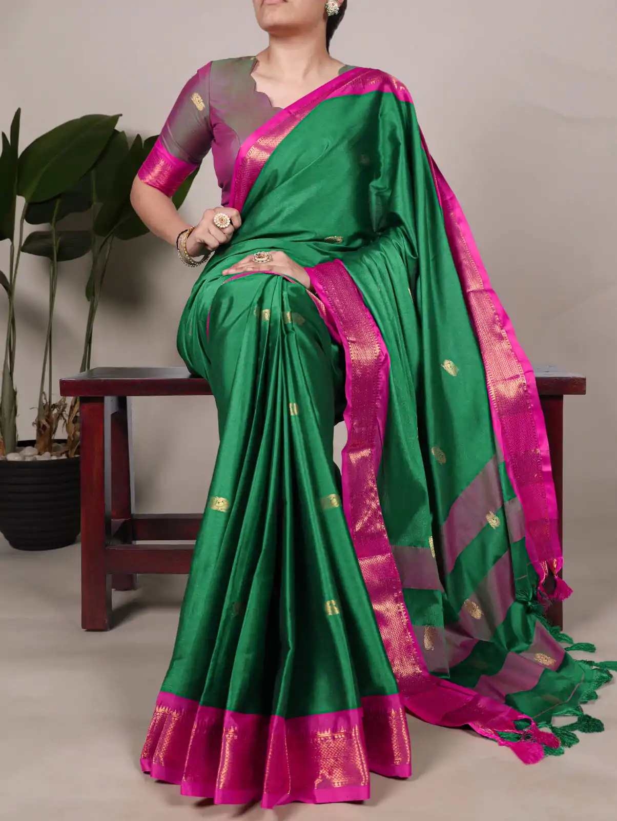 YNF 7406 Green Color Cotton Silk Weaving Work Paithani Concept Saree Casual, Wedding, Festive, Events . Expected Delivery  4-6 Working Days @1449/- only                                                                                | Sarees, Bollywood Sarees, Creative Sarees, Designer Sarees, Embroidered Sarees, Ethnic Saree, Modern Digital sarees, Party Wear Sarees