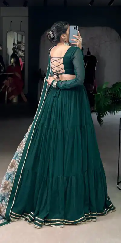 LNB 1710 Green Color Marble Lace Touch Up Canvas Lehenga Choli Wedding, Party, Festive, Events Etc. Delivery 4-6 Working Days Rs 3099 | Lehenga, Bollywood Lehenga, Creative Lehenga, Designer Lehenga, Embroidered Lehenga, Party Wear Lehenga