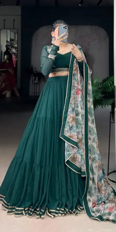 LNB 1710 Green Color Marble Lace Touch Up Canvas Lehenga Choli Wedding, Party, Festive, Events Etc. Delivery 4-6 Working Days Rs 3099 | Lehenga, Bollywood Lehenga, Creative Lehenga, Designer Lehenga, Embroidered Lehenga, Party Wear Lehenga