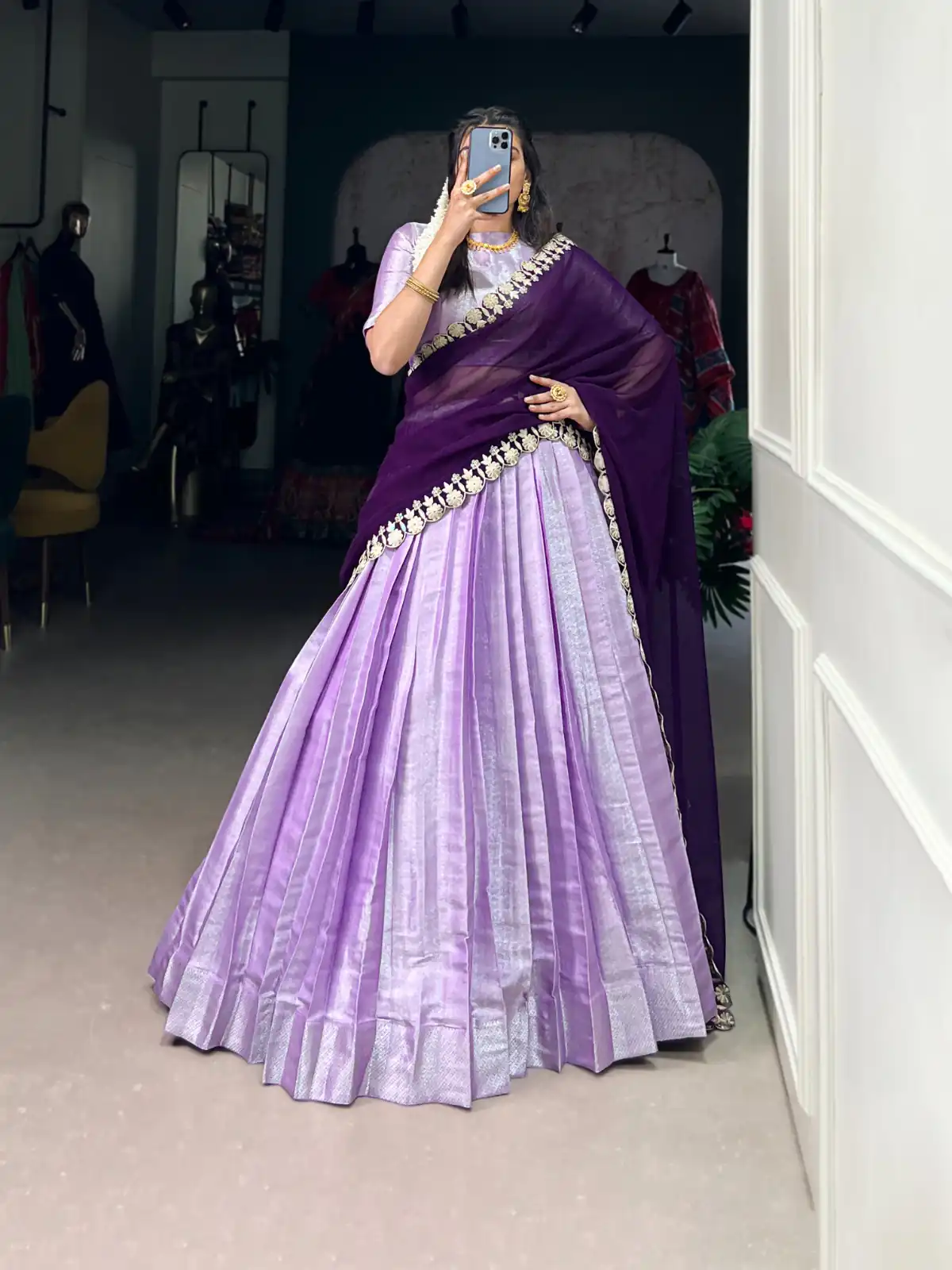 LNB 2013 Lavender Color Jacquard Silk weaving work Lehenga Choli Wedding, Party, Festive, Events Etc. Delivery 4-6 Working Days Rs 2999 | Lehenga, Bollywood Lehenga, Creative Lehenga, Designer Lehenga, Embroidered Lehenga, Party Wear Lehenga