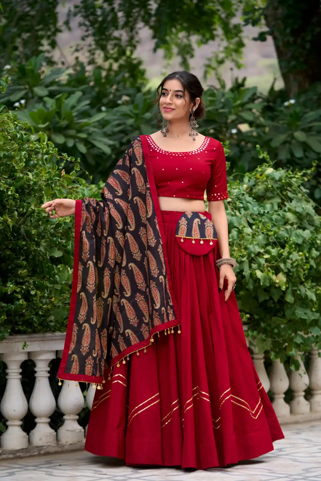 LNB 1697 Maroon Color Pure Cotton Plain With Gota Patti Touch Up Lehenga Choli Wedding, Party, Festive, Events Etc. Delivery 4-6 Working Days Rs 3499 | Lehenga, Bollywood Lehenga, Creative Lehenga, Designer Lehenga, Embroidered Lehenga, Party Wear Lehenga