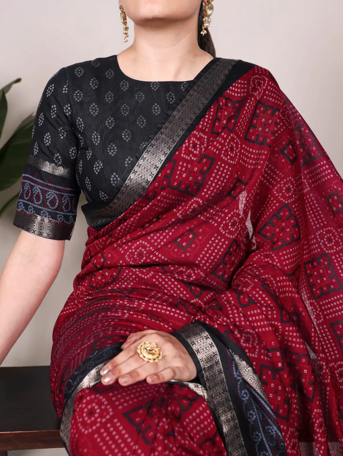 YNF 7046 Maroon Color Polyester Chanderi Print Zari Weaving Work Saree Casual, Wedding, Festive, Events . Expected Delivery  4-6 Working Days @1549/- only                                                                                | Sarees, Bollywood Sarees, Creative Sarees, Designer Sarees, Embroidered Sarees, Ethnic Saree, Modern Digital sarees, Party Wear Sarees