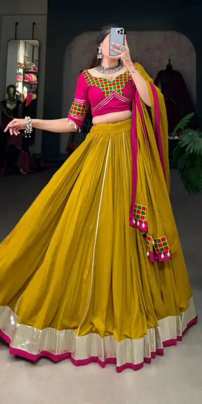 LNB 1694 Mustard Color Pure Rayon Plain Lace Border With Gotta Patti Lehenga Choli Wedding, Party, Festive, Events Etc. Delivery 4-6 Working Days Rs 3199 | Lehenga, Bollywood Lehenga, Creative Lehenga, Designer Lehenga, Embroidered Lehenga, Party Wear Lehenga