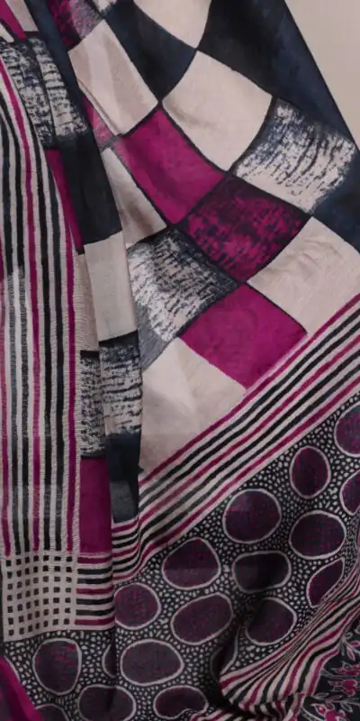 YNF 7045 Navy Blue Color Polyester Viscose Chanderi Printed Border Saree Casual, Wedding, Festive, Events . Expected Delivery  4-6 Working Days @1499/- only                                | Sarees, Bollywood Sarees, Creative Sarees, Designer Sarees, Embroidered Sarees, Ethnic Saree, Modern Digital sarees, Party Wear Sarees