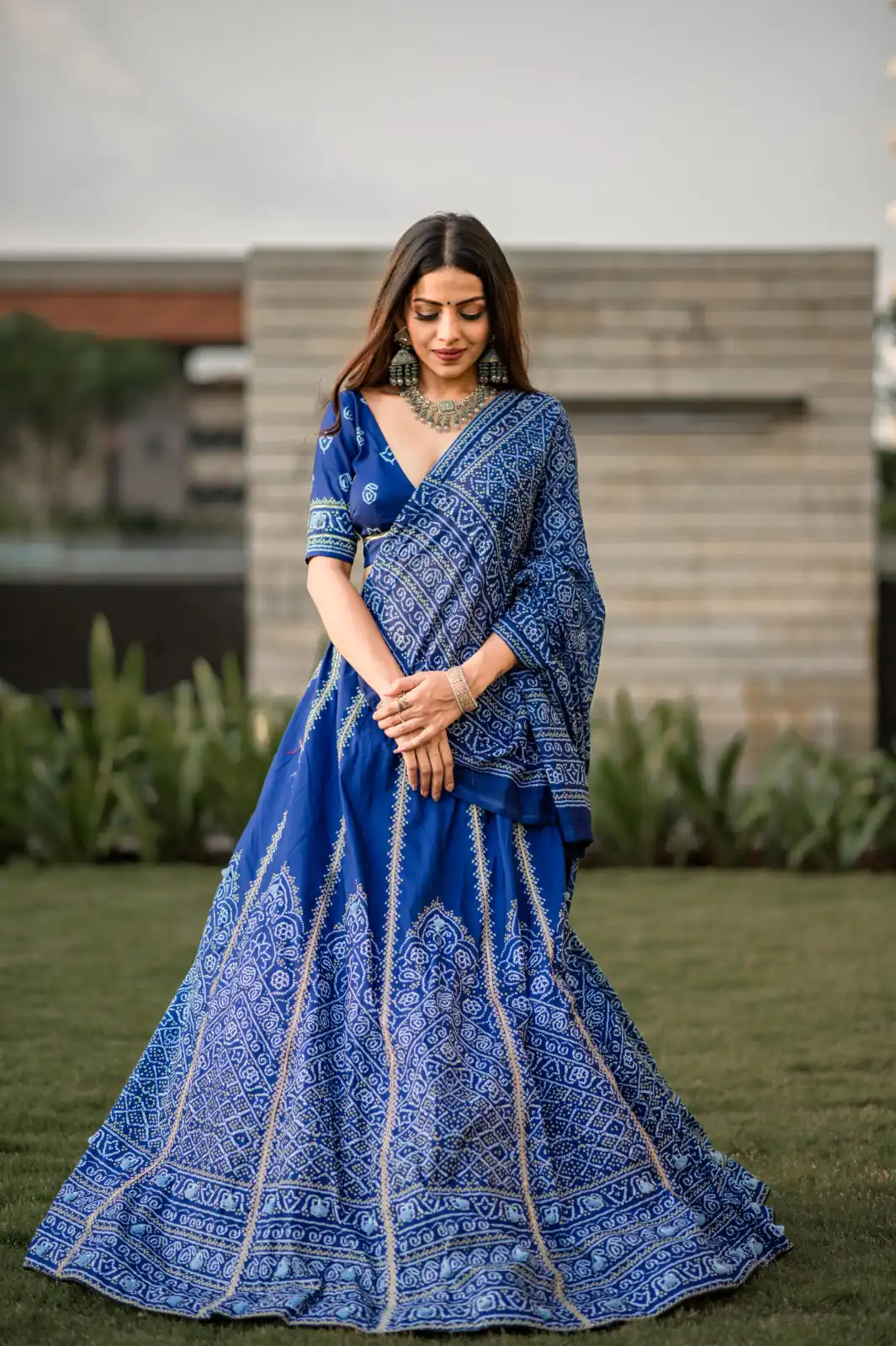 LNB 1251 Navy Blue Color Vaishali silk Printed With Gota Patti Work Lehenga Choli Wedding, Party, Festive, Events Etc. Delivery 4-6 Working Days Rs 3399 | Lehenga, Bollywood Lehenga, Creative Lehenga, Designer Lehenga, Embroidered Lehenga, Party Wear Lehenga