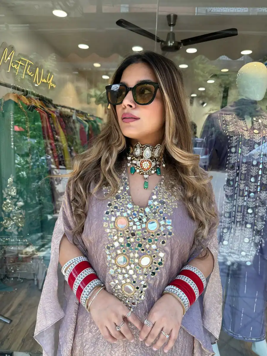 LG 1890 Onion Color Fendy Embroidery With Real Mirror Work Salwar Suit Casual, Wedding, Festive, Events . Expected Delivery  4-6 Working Days @1849/- only      | Jump Suits, Salwar suit, Designer Suits, Casual Suits, Creative suits, Palazzo Suits, Party Wear Suits, Patiala Suits, Straight Suits