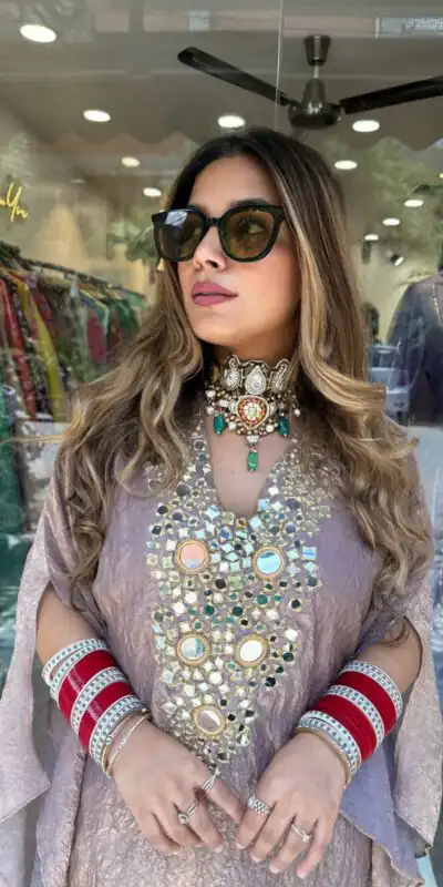 LG 1890 Onion Color Fendy Embroidery With Real Mirror Work Salwar Suit Casual, Wedding, Festive, Events . Expected Delivery  4-6 Working Days @1849/- only      | Jump Suits, Salwar suit, Designer Suits, Casual Suits, Creative suits, Palazzo Suits, Party Wear Suits, Patiala Suits, Straight Suits