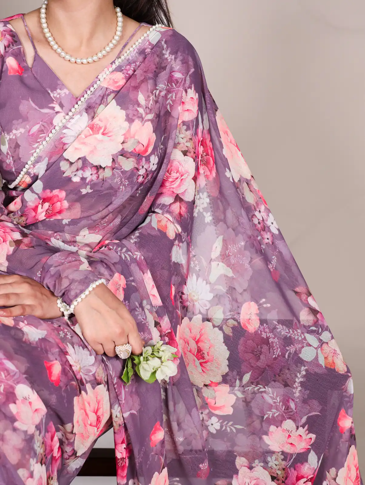 YNF 7010 Onion Color Weightless Marbal Floral Printed Pearl Lace Saree Casual, Wedding, Festive, Events . Expected Delivery  4-6 Working Days @1599/- only                                                                                | Sarees, Bollywood Sarees, Creative Sarees, Designer Sarees, Embroidered Sarees, Ethnic Saree, Modern Digital sarees, Party Wear Sarees