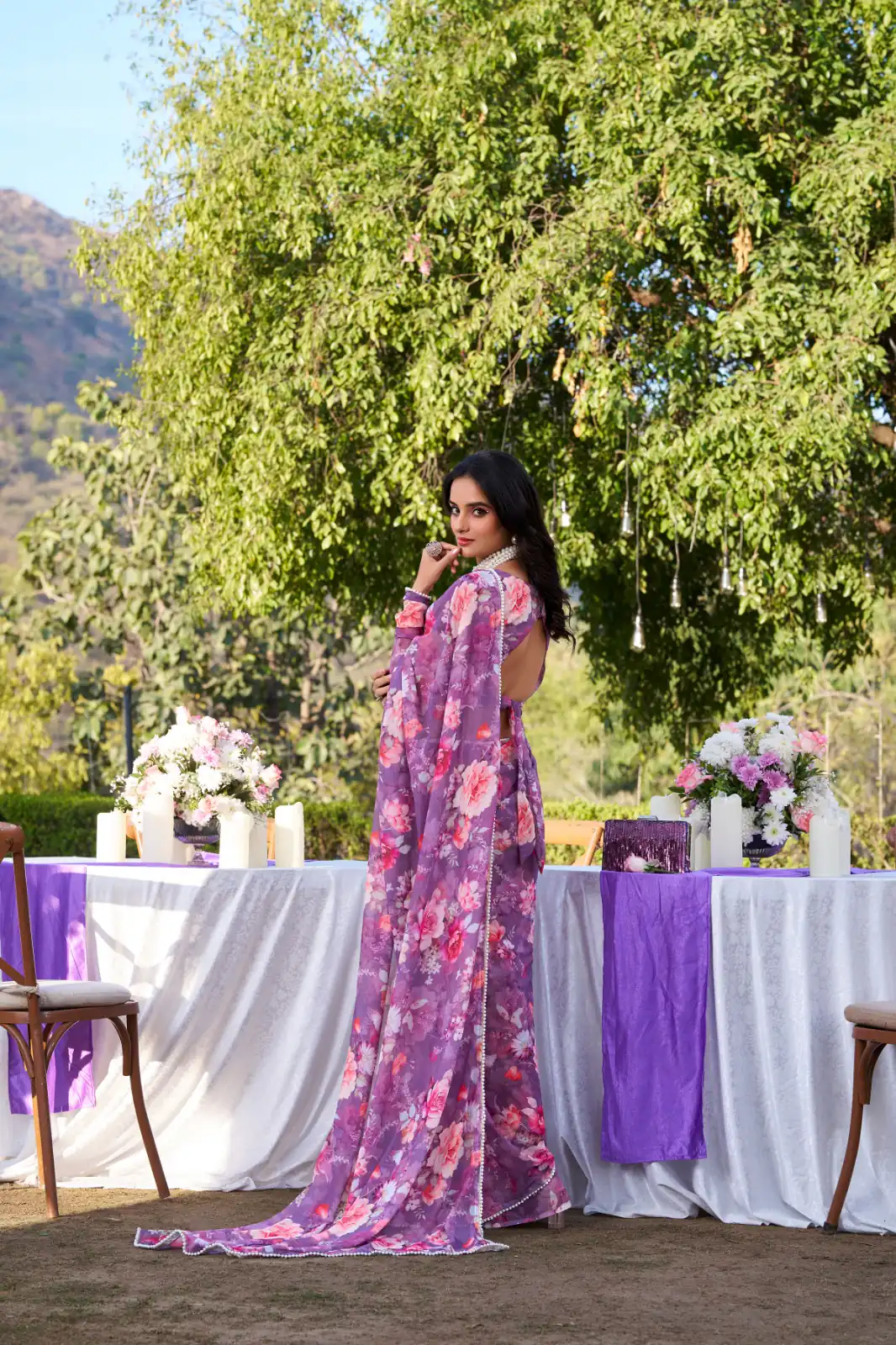 YNF 7010 Onion Color Weightless Marbal Floral Printed Pearl Lace Saree Casual, Wedding, Festive, Events . Expected Delivery  4-6 Working Days @1599/- only                                                                                | Sarees, Bollywood Sarees, Creative Sarees, Designer Sarees, Embroidered Sarees, Ethnic Saree, Modern Digital sarees, Party Wear Sarees