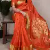 YNF 7903 Orange Color Raw Silk Zari Weaving Work Saree Casual, Wedding, Festive, Events . Expected Delivery  4-6 Working Days @1699/- only                                                                                | Sarees, Bollywood Sarees, Creative Sarees, Designer Sarees, Embroidered Sarees, Ethnic Saree, Modern Digital sarees, Party Wear Sarees