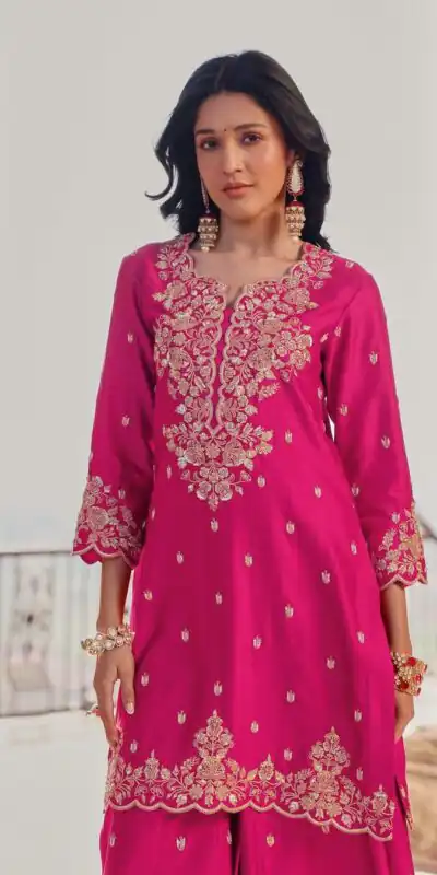 LG 1988 Pink Color Chinon Sequence Embroidery Work Salwar Suit Casual, Wedding, Festive, Events . Expected Delivery  4-6 Working Days @2149/- only      | Jump Suits, Salwar suit, Designer Suits, Casual Suits, Creative suits, Palazzo Suits, Party Wear Suits, Patiala Suits, Straight Suits
