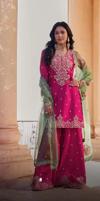 LG 1988 Pink Color Chinon Sequence Embroidery Work Salwar Suit Casual, Wedding, Festive, Events . Expected Delivery  4-6 Working Days @2149/- only      | Jump Suits, Salwar suit, Designer Suits, Casual Suits, Creative suits, Palazzo Suits, Party Wear Suits, Patiala Suits, Straight Suits