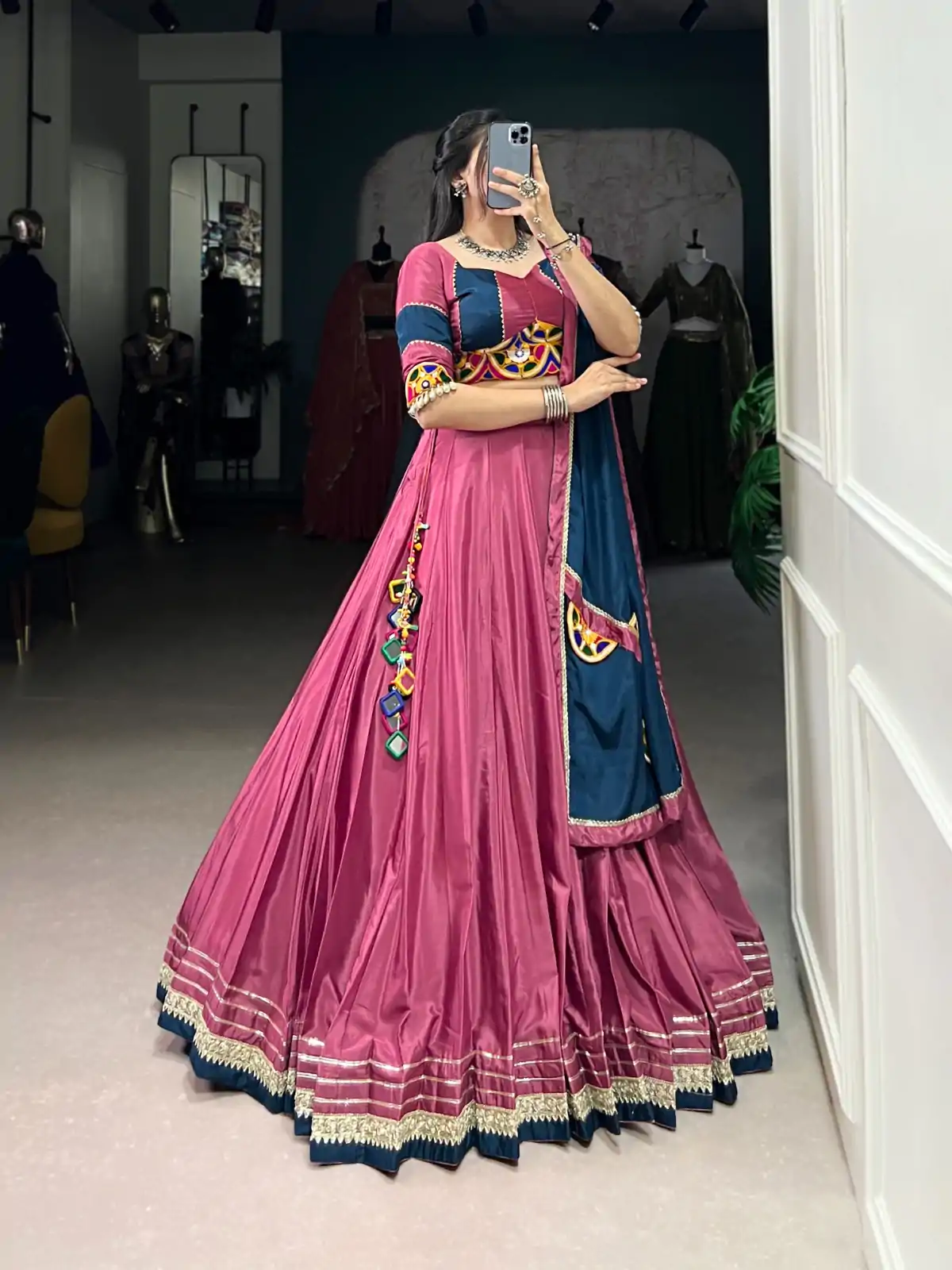 LNB 1656 Pink Color Silk Crepe Sequins Thread Embroidery Gotta Lehenga Choli Festive Party Wedding, Events etc. Delivery 4-6 Working Days @3399/- | Lehenga, Bollywood Lehenga, Creative Lehenga, Designer Lehenga, Embroidered Lehenga, Party Wear Lehenga