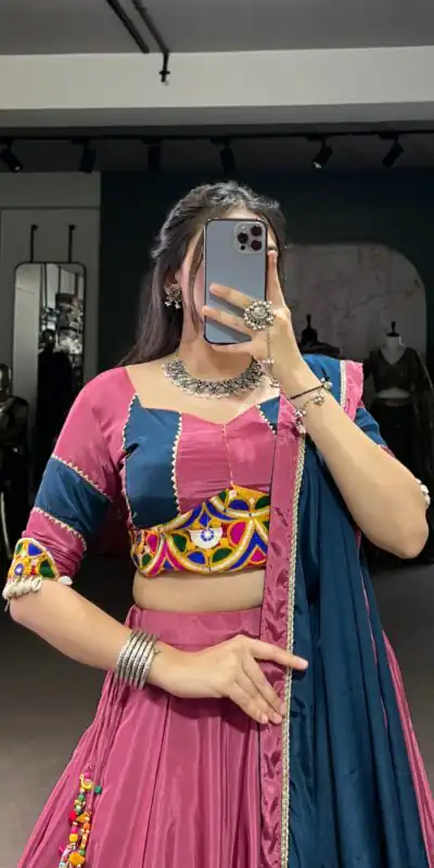 LNB 1656 Pink Color Silk Crepe Sequins Thread Embroidery Gotta Lehenga Choli Festive Party Wedding, Events etc. Delivery 4-6 Working Days @3399/- | Lehenga, Bollywood Lehenga, Creative Lehenga, Designer Lehenga, Embroidered Lehenga, Party Wear Lehenga