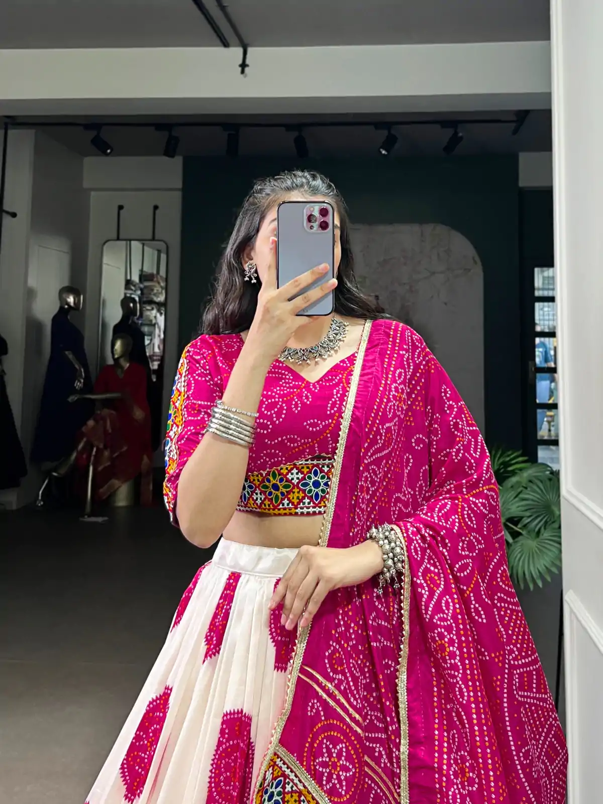 LNB 1736 Pink Color Tasar Silk Bandhej Print And Gamthi Work Lehenga Choli Wedding, Party, Festive, Events Etc. Delivery 4-6 Working Days Rs 3499 | Lehenga, Bollywood Lehenga, Creative Lehenga, Designer Lehenga, Embroidered Lehenga, Party Wear Lehenga