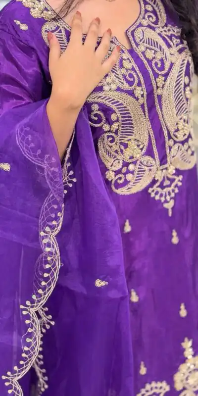 BE 352 Purple Color Chinon Cording Sequence Embroidery Work Salwar Suit Casual, Wedding, Festive, Events . Expected Delivery  4-6 Working Days @1699/- only      | Jump Suits, Salwar suit, Designer Suits, Casual Suits, Creative suits, Palazzo Suits, Party Wear Suits, Patiala Suits, Straight Suits