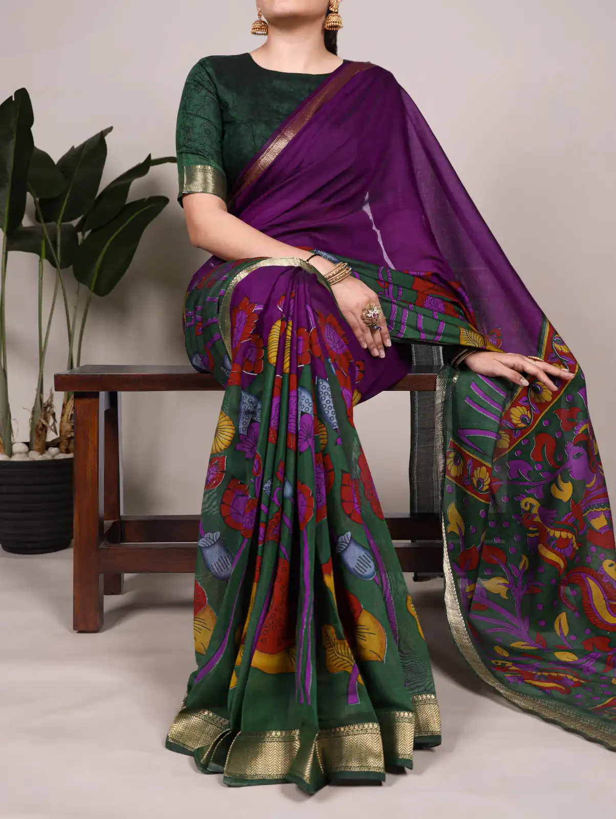 YNF 7036 Purple Color Polyester Chanderi Printed Zari Weaving Work Saree Casual, Wedding, Festive, Events . Expected Delivery  4-6 Working Days @1499/- only                                                                                | Sarees, Bollywood Sarees, Creative Sarees, Designer Sarees, Embroidered Sarees, Ethnic Saree, Modern Digital sarees, Party Wear Sarees