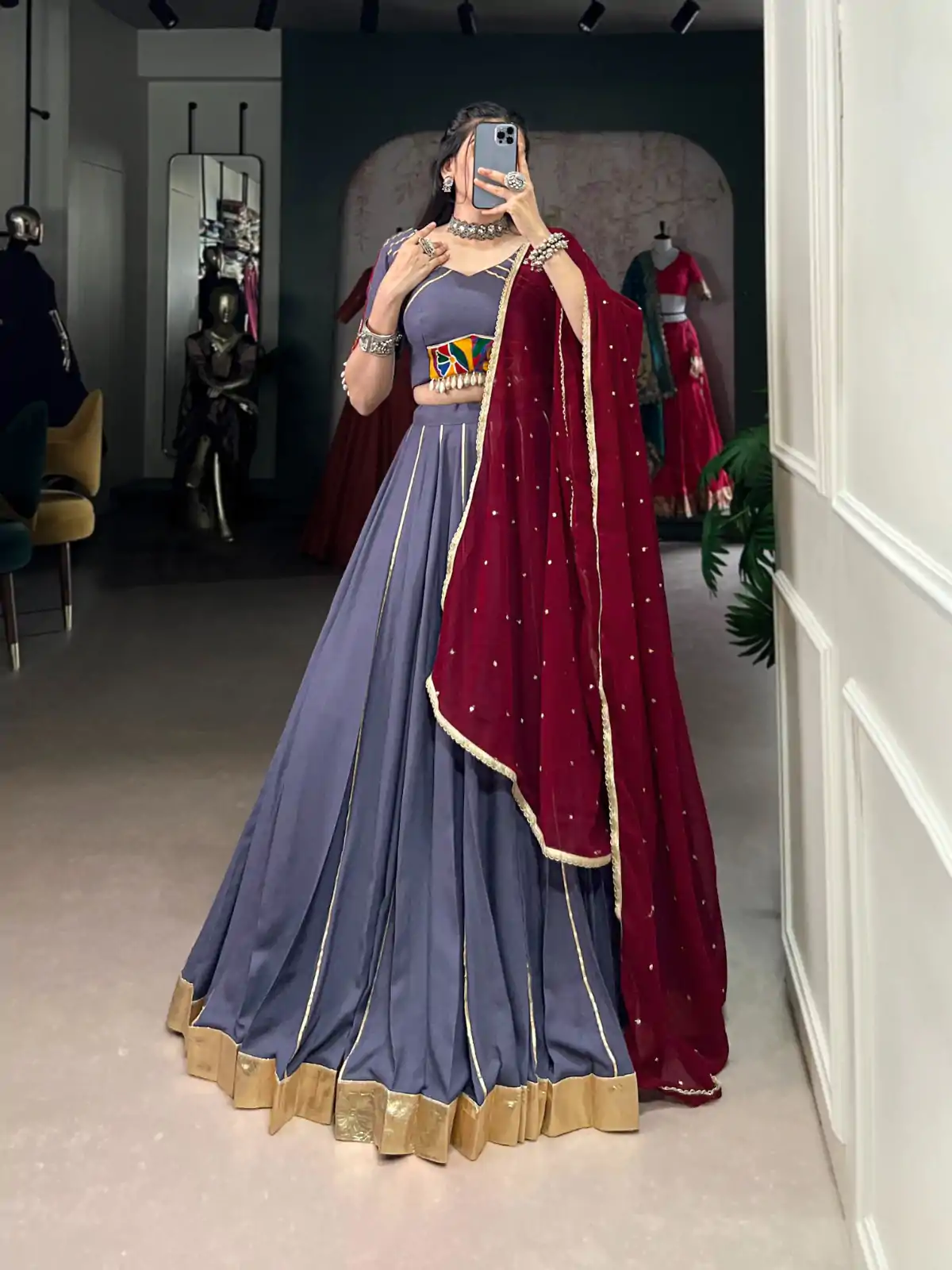 LNB 1655 Purple Color Pure Rayon Embossed Design Gotta Patti Lace Lehenga Choli Wedding, Party, Festive, Events Etc. Delivery 4-6 Working Days Rs 2799 | Lehenga, Bollywood Lehenga, Creative Lehenga, Designer Lehenga, Embroidered Lehenga, Party Wear Lehenga