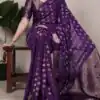 YNF 7904 Purple Color Roop Silk Zari Weaving Work Saree Casual, Wedding, Festive, Events . Expected Delivery  4-6 Working Days @1749/- only                                                                                | Sarees, Bollywood Sarees, Creative Sarees, Designer Sarees, Embroidered Sarees, Ethnic Saree, Modern Digital sarees, Party Wear Sarees