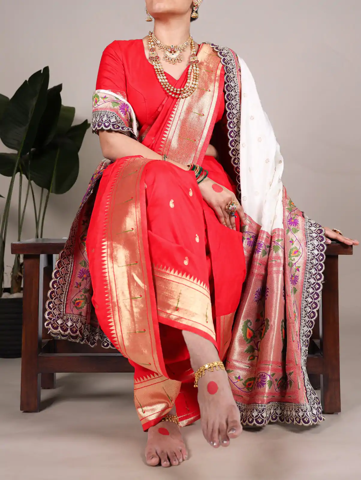 YNF 7407 Red Color Jacquard Silk Paithani Zari Weaving Work Saree Casual, Wedding, Festive, Events . Expected Delivery  4-6 Working Days @3349/- only                                                                                | Sarees, Bollywood Sarees, Creative Sarees, Designer Sarees, Embroidered Sarees, Ethnic Saree, Modern Digital sarees, Party Wear Sarees