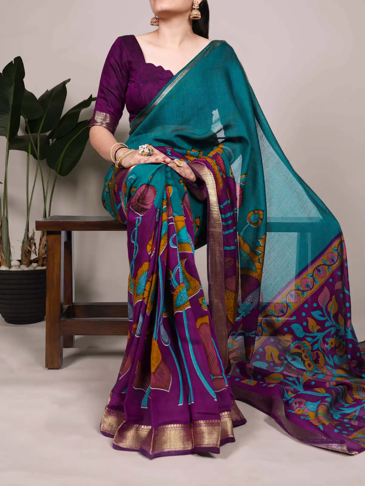 YNF 7036 Teal Color Polyester Chanderi Printed Zari Weaving Work Saree Casual, Wedding, Festive, Events . Expected Delivery  4-6 Working Days @1499/- only                                                                                | Sarees, Bollywood Sarees, Creative Sarees, Designer Sarees, Embroidered Sarees, Ethnic Saree, Modern Digital sarees, Party Wear Sarees