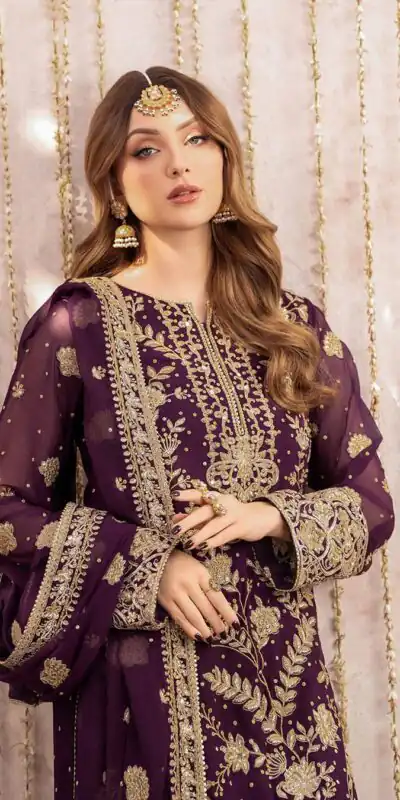 LG 1986 Wine Color Georgette Sequence Embroidery Work Salwar Suit Casual, Wedding, Festive, Events . Expected Delivery  4-6 Working Days @2049/- only      | Jump Suits, Salwar suit, Designer Suits, Casual Suits, Creative suits, Palazzo Suits, Party Wear Suits, Patiala Suits, Straight Suits