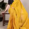 YNF 7105 Yellow Color Gadhawal Chex Arca Work Saree Casual, Wedding, Festive, Events . Expected Delivery  4-6 Working Days @1599/- only                                                                                | Sarees, Bollywood Sarees, Creative Sarees, Designer Sarees, Embroidered Sarees, Ethnic Saree, Modern Digital sarees, Party Wear Sarees