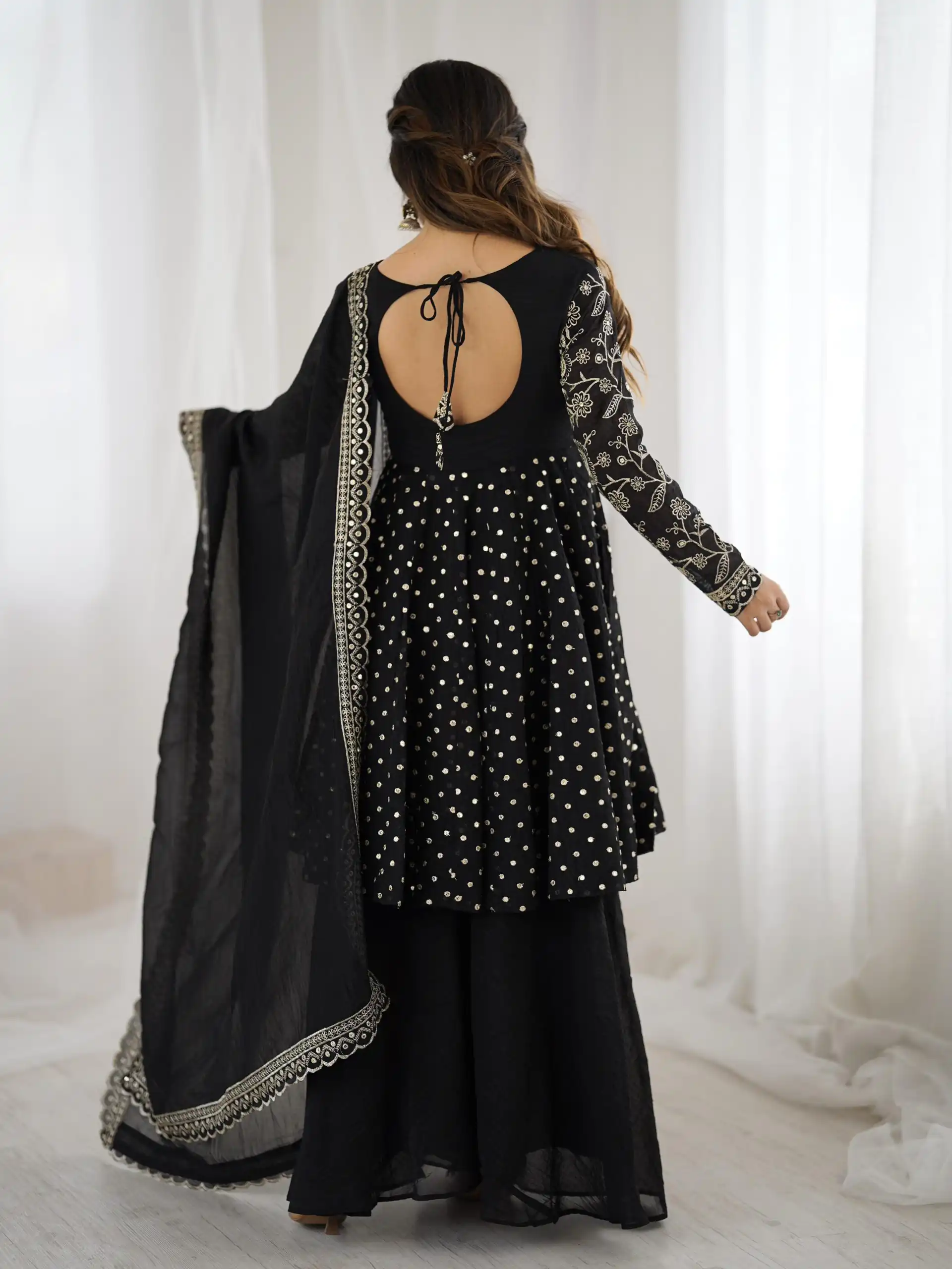ZSR 3134 Black Crunchy Silk Salwar Suit Perfect for Wedding, Party, Sangeet, Anniversary, Housewarming Introductory Price ₹2399. Delivery 4-6 | Jump Suits, Salwar suit, Designer Suits, Casual Suits, Creative suits, Palazzo Suits, Party Wear Suits, Patiala Suits, Straight Suits