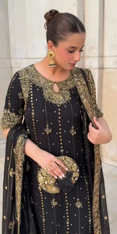 RTC 5923 Black Color Faux Georgette With Sequence Lace Work Salwar Suit Get it for ₹2049. Delivery 4-6 Working Days. Shop now. | Jump Suits, Tops & Bottoms, Track Suits, Trendy Wear, Salwar suit, Designer Suits, Casual Suits, Creative suits, Palazzo Suits, Party Wear Suits, Patiala Suits, Straight Suits