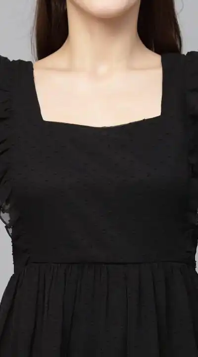 INLI Trendy Black in Georgette Butti Designer Gown . Wedding, Party, Festive Affordable Price ₹1399. Delivery 4-6 Working Days. Shop now. | Gowns, Bollywood Gowns, Creative Gowns, Designer Gowns, Embroidered Gowns, Party Wear Gowns