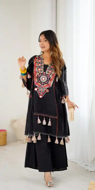 SRK 5286 Black in Khadi Cotton Mirror Work & Embroidery Work Salwar Suit . Now at just ₹2099. Delivery 4-6 Working Days. Shop now. | Jump Suits, Salwar suit, Designer Suits, Casual Suits, Creative suits, Palazzo Suits, Party Wear Suits, Patiala Suits, Straight Suits