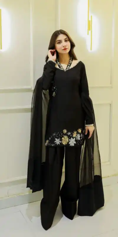 NSR 856 Black in Natural Crep Silk With Embroidery Sequence Work with Full Sleeve Lace Work & Lace Border Salwar Suit . Get it for ₹1799. Delivery 4-6 | Jump Suits, Tops & Bottoms, Track Suits, Trendy Wear, Salwar suit, Designer Suits, Casual Suits, Creative suits, Palazzo Suits, Party Wear Suits, Patiala Suits, Straight Suits