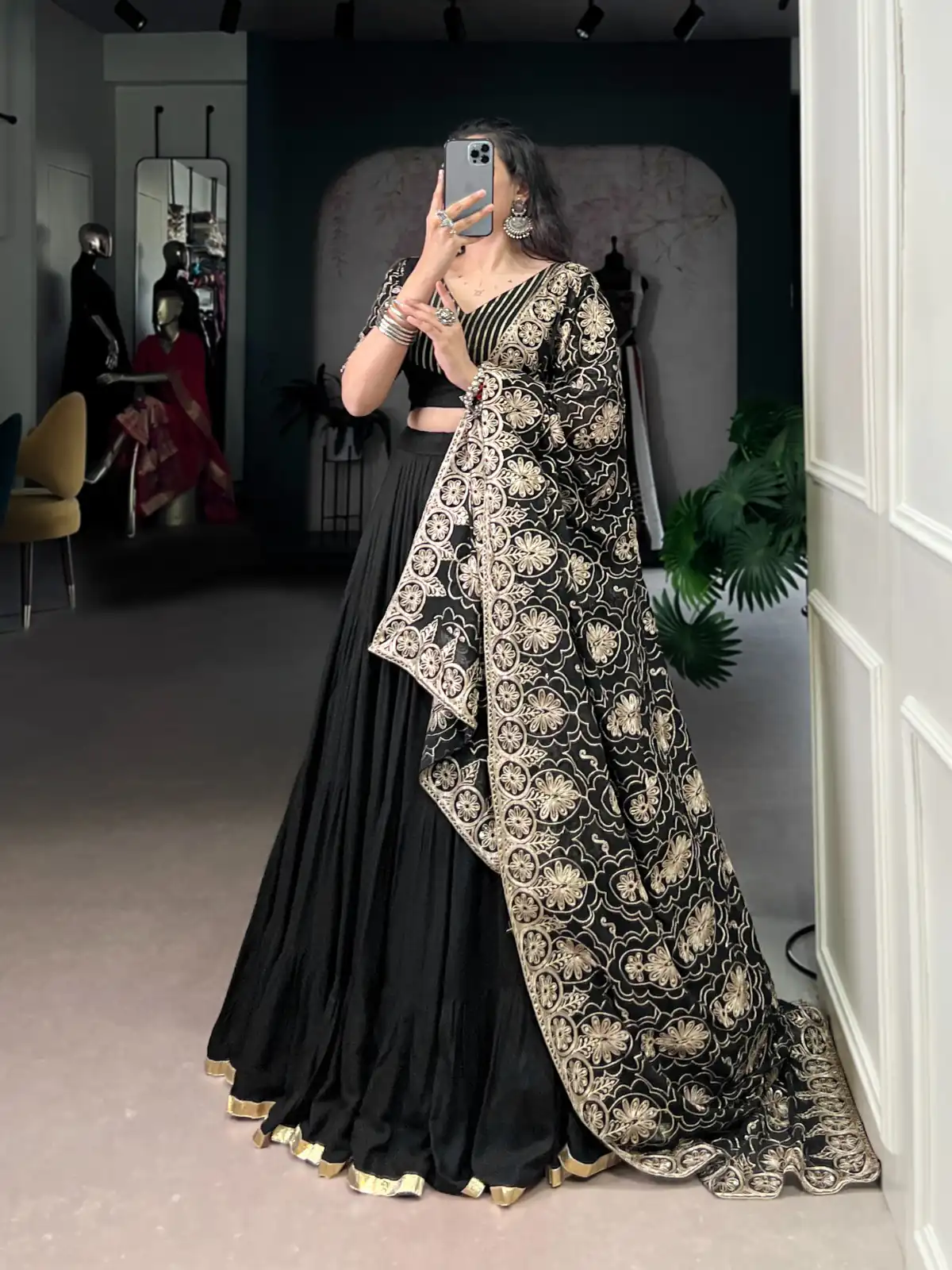 LNB 1691 Black Pure Rayon With Zari Work & Embroidery Work Lehenga Choli . Now at just ₹3699. Delivery 4-6 Working Days. Shop now. | Lehenga, Bollywood Lehenga, Creative Lehenga, Designer Lehenga, Embroidered Lehenga, Party Wear Lehenga