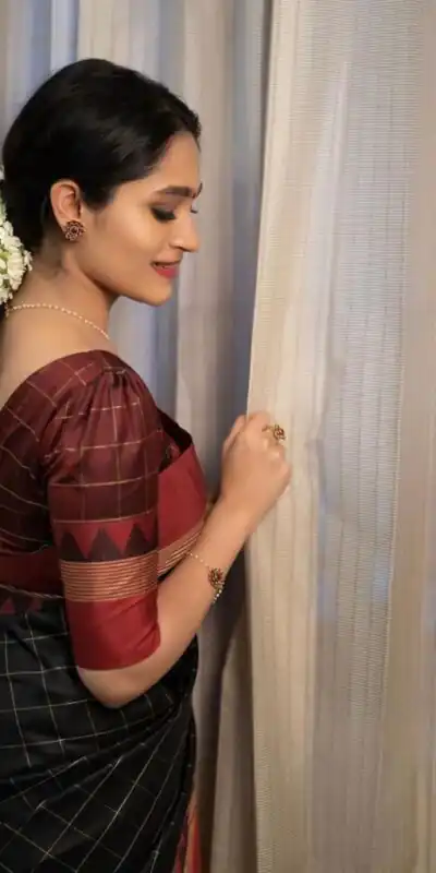 KP 5077 Black Soft Lichi Silk Designer Work Saree in .Wedding, Party, Festive, Events, Available at ₹1449 only. Delivery 4-6 Working Days. Shop now. | Sarees, Bollywood Sarees, Creative Sarees, Designer Sarees, Embroidered Sarees, Ethnic Saree, Modern Digital sarees, Party Wear Sarees