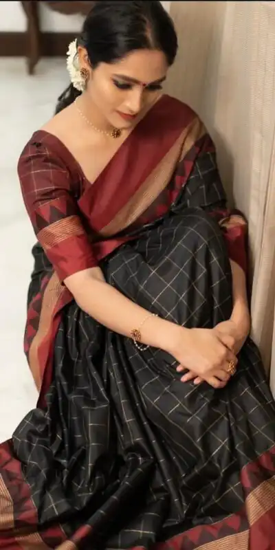 KP 5077 Black Soft Lichi Silk Designer Work Saree in .Wedding, Party, Festive, Events, Available at ₹1449 only. Delivery 4-6 Working Days. Shop now. | Sarees, Bollywood Sarees, Creative Sarees, Designer Sarees, Embroidered Sarees, Ethnic Saree, Modern Digital sarees, Party Wear Sarees