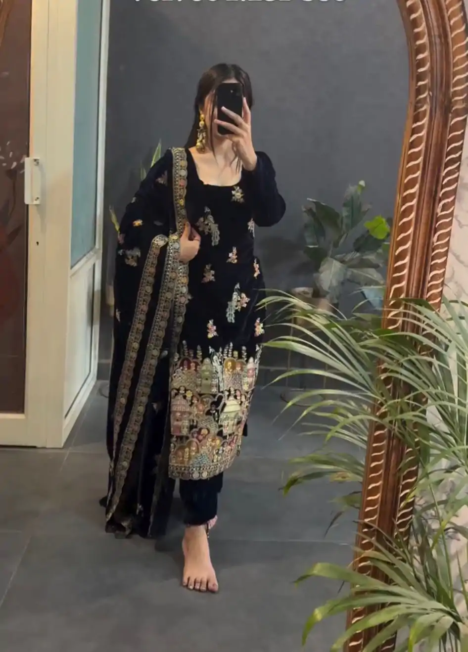 VLM 237 Black Viscose Velvet Salwar Suit Perfect for Wedding, Party, Karwa Chauth, Pooja, Ethnic Day – . Exclusive Offer ₹2449. Delivery 4-6 Working Days | Jump Suits, Salwar suit, Designer Suits, Casual Suits, Creative suits, Palazzo Suits, Party Wear Suits, Patiala Suits, Straight Suits