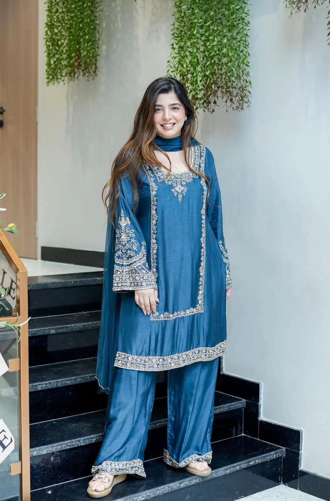 ZSR 3138 Blue German Chiffon With Embroidery Work with Full Sleeve Salwar Suit Wedding, Party, Festive, Events,Now at just ₹1949. Delivery 4-6 Worki | Jump Suits, Salwar suit, Designer Suits, Casual Suits, Creative suits, Palazzo Suits, Party Wear Suits, Patiala Suits, Straight Suits