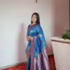 MB Paithani-3 Blue Color in Pethani Silk Zari Work & Lace Work Saree . Grab it for ₹2199. Delivery 4-6 Working Days. Shop now. | Sarees, Bollywood Sarees, Creative Sarees, Designer Sarees, Embroidered Sarees, Ethnic Saree, Modern Digital sarees, Party Wear Sarees